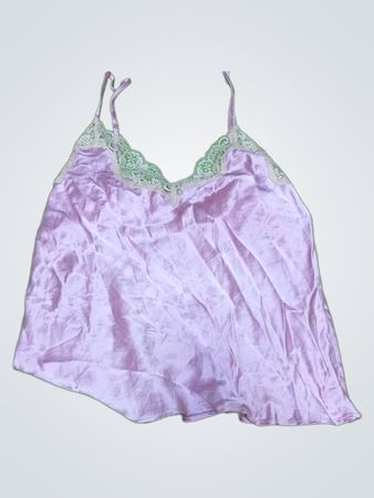 Pink Lace Trim Camisole