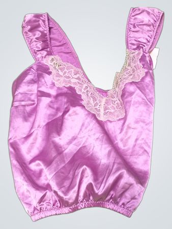 Purple Satin Bra