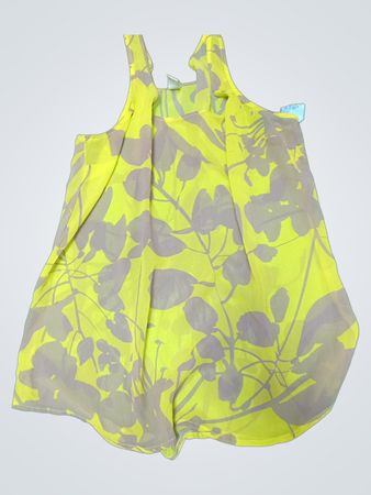 Old Navy Yellow Floral Sleeveless Top