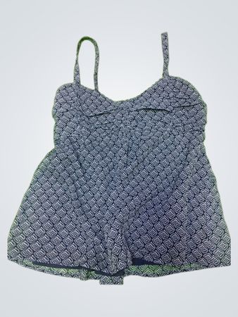 Gray Patterned Romper