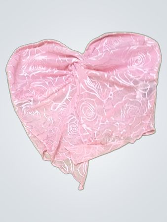 Pink Lace Hair Bow