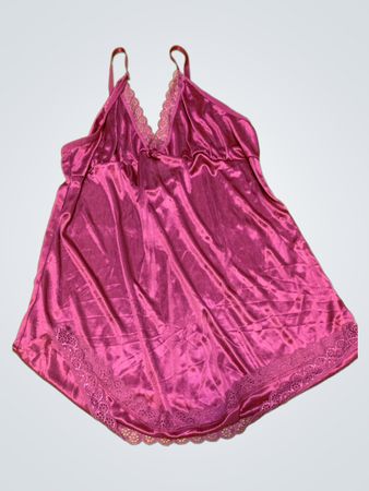 Pink Satin Chemise