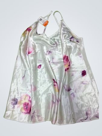 Silk Camisole with Floral Pattern