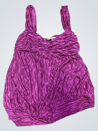 Purple Ruched Tank Top