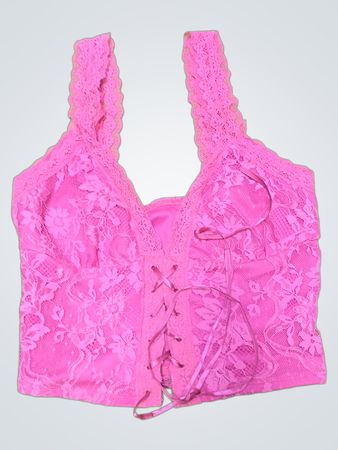 Pink Lace Bra