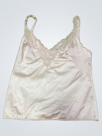 White Lace Trim Camisole