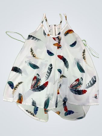 Unbranded Feather Print Cami Top