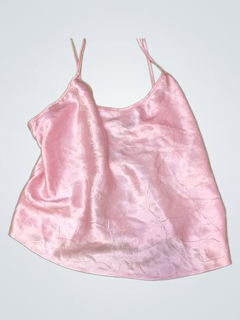 Pink Satin Cami Top