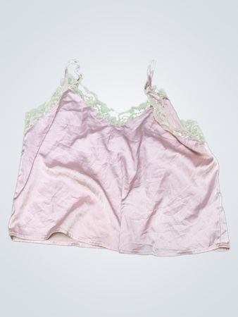 Pink Lace Trim Camisole