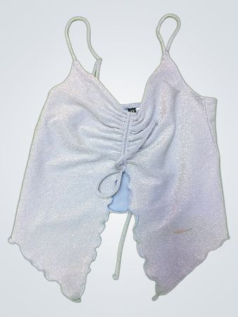 H&M Divided Glittery Spaghetti Strap Top