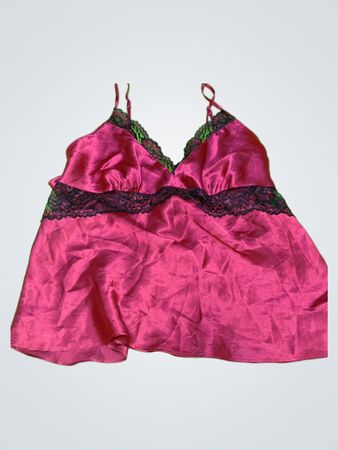 Pink Lace Trim Camisole