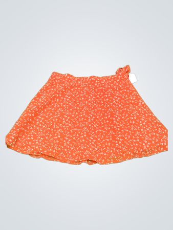 Forever 21 Orange Floral Mini Skirt
