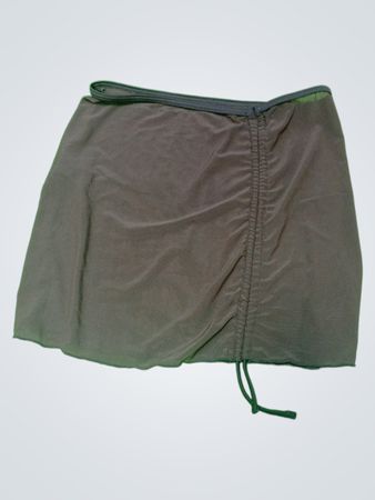 Brown Drawstring Skirt