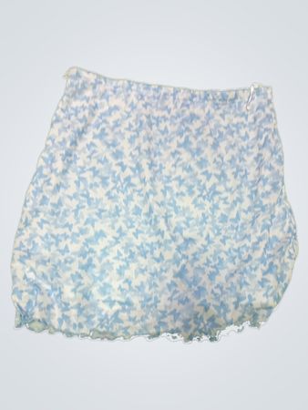 Blue Floral Skirt