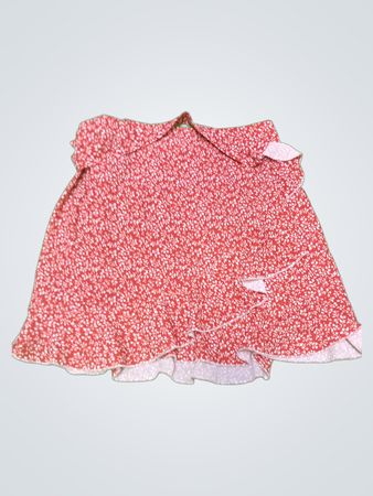 Red Floral Skirt