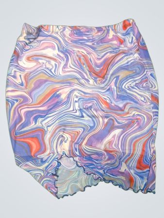 Black Bead Marbled Shorts