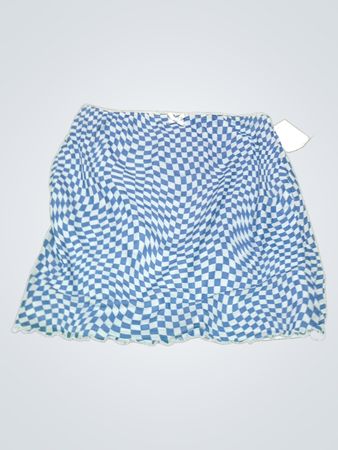 wild fable Blue Checkered Skirt