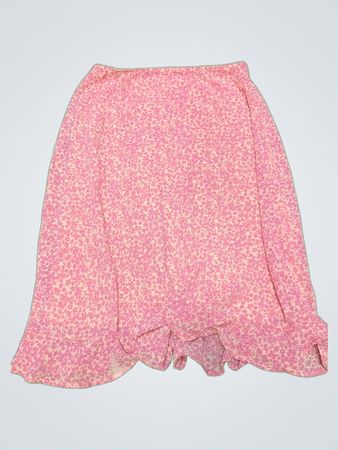 Pink Floral Skirt