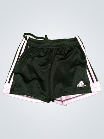 Adidas Black Pink Stripe Athletic Shorts