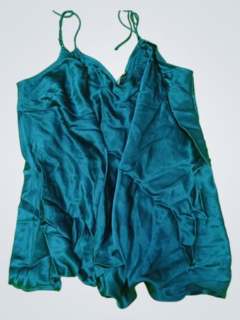 Blue Silk Blouse