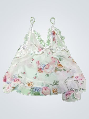 Floral Lace Trim Camisole