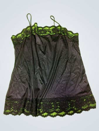 Unbranded Black Lace Trim Cami Top