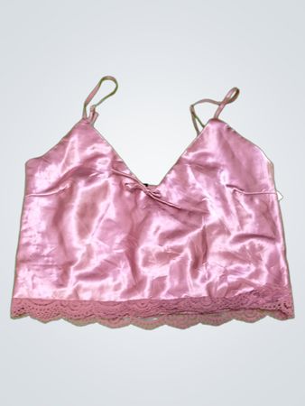 Pink Satin Cami
