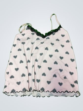 Pink Camisole with Heart Pattern