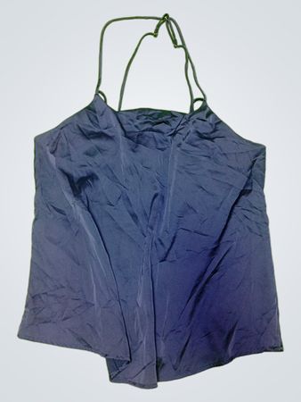 Blue Halter Neck Top