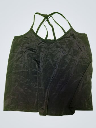 H&M Black Satin Cami Top