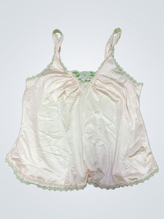 White Lace Trim Camisole