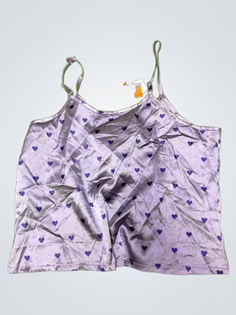 Gray Heart Pattern Cami
