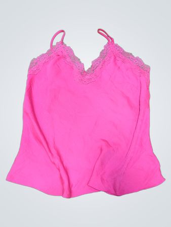Pink Lace-Trimmed Cami