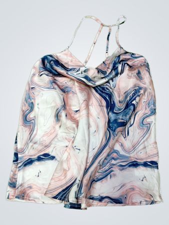 Blouse with Marble Pattern