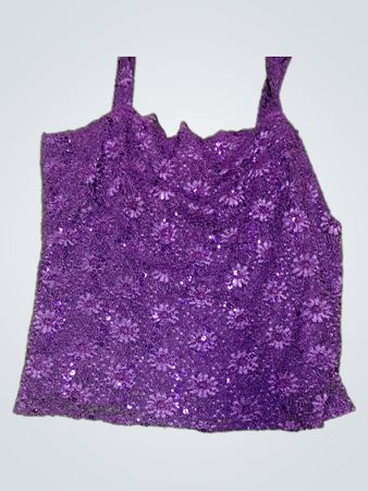Purple Sequined Top