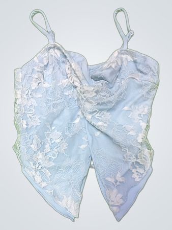 Unbranded Light Blue Lace Camisole Top
