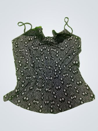 Unbranded Black and White Geometric Print Cami Top