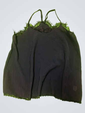Black Lace Trim Camisole