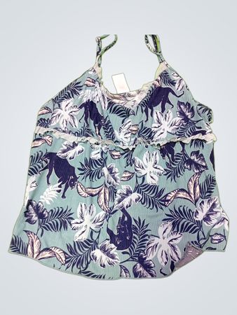 SwimSpot Women’s Tropical Print Halter Neck Swimsuit Top