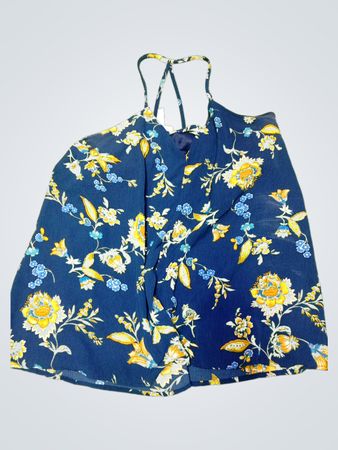 Zara Floral Spaghetti Strap Cami Top