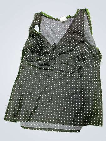 Women's Black Polka Dot Blouse