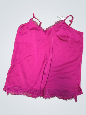 Pink Lace Trim Camisole