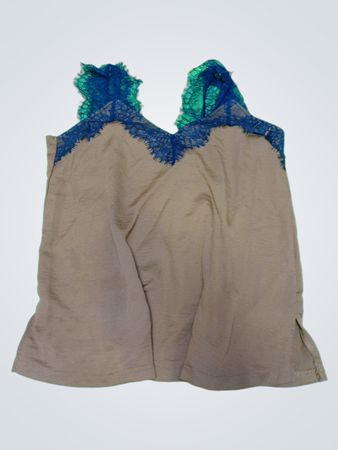 Brown Lace Trim Camisole