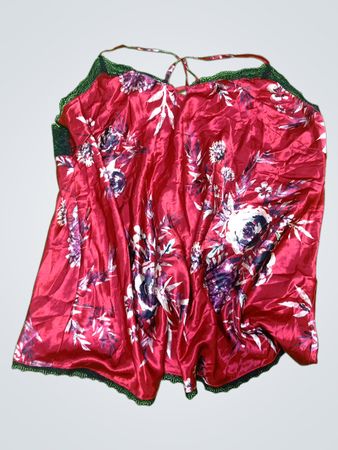 Red Floral Nightgown