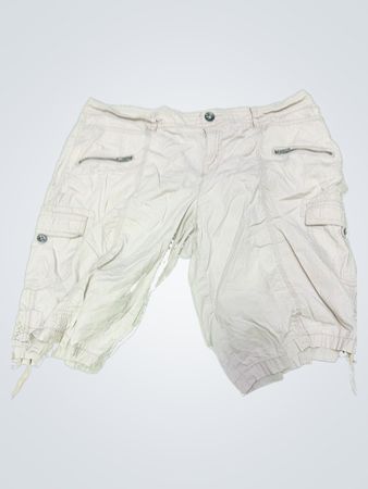 White Cargo Shorts