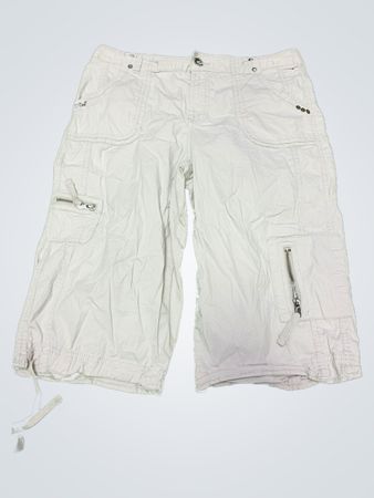 White Cargo Shorts