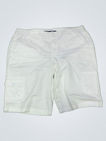 White Cotton Shorts