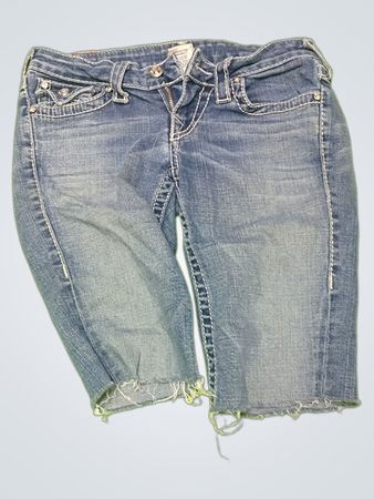 True Religion Low-Rise Cropped Denim Jeans