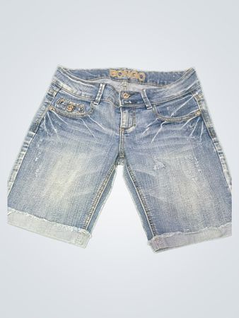 Bongo Low-Rise Denim Shorts