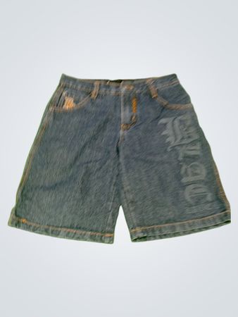 Black Label Baggy Denim Shorts